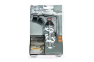 Multifunctional gas lighter with turbo flame, gray